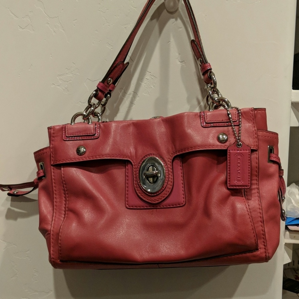 Pink coach bag